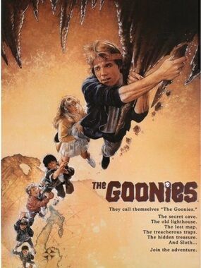 The Goonies Vintage-Style Orange Poster Print